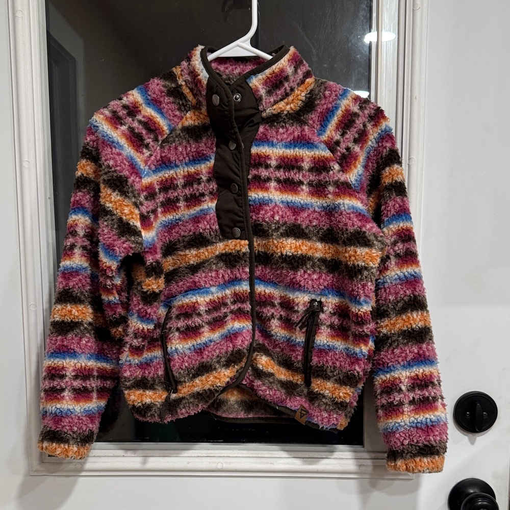 Colorful Striped Kids Puffer Jacket